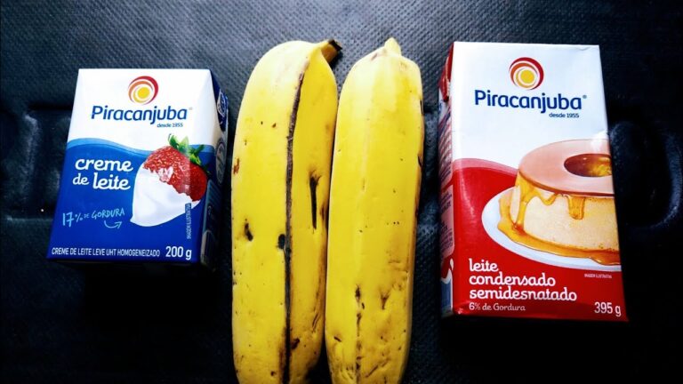 Banana com leite condensado na airfryer