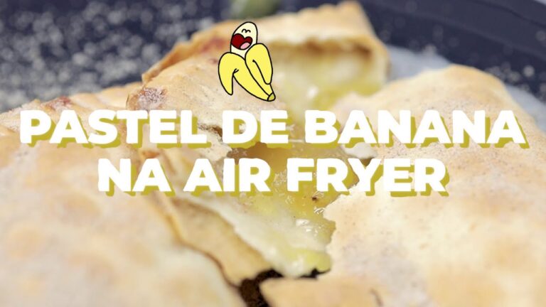 Pastel de banana com chocolate na airfryer